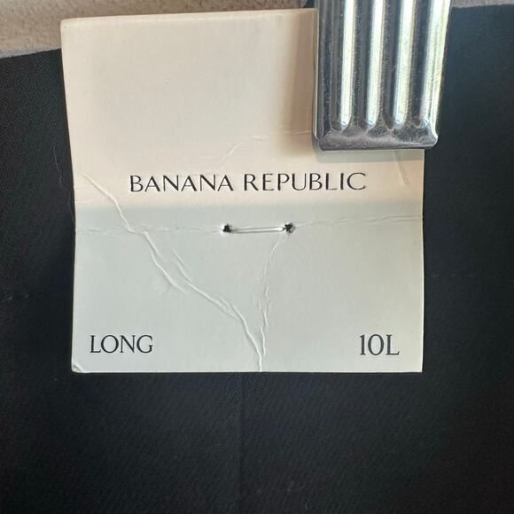 Banana Republic LONG High Rise Modern Straight Refined Pant Black 10 713498 - Picture 6 of 12